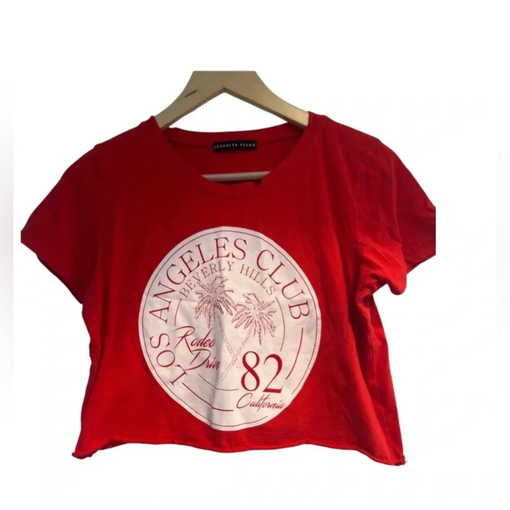 Brooklyn Karma Los Angeles 82’ Crop Graphic Tee
